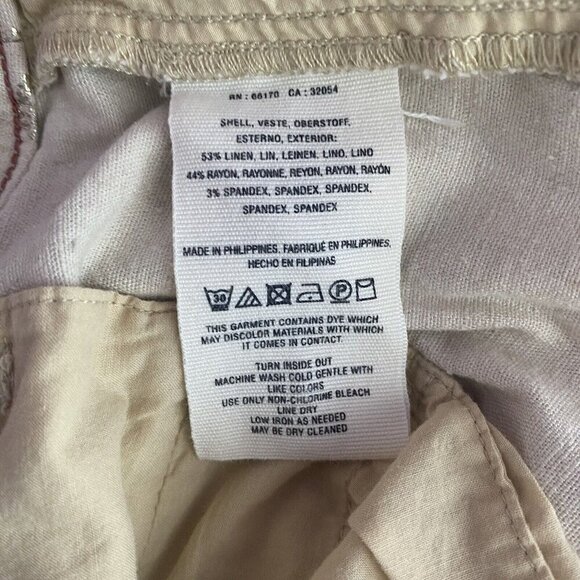 Anthropologie Shorts‎ Linen Polka Dot - Picture 4 of 5